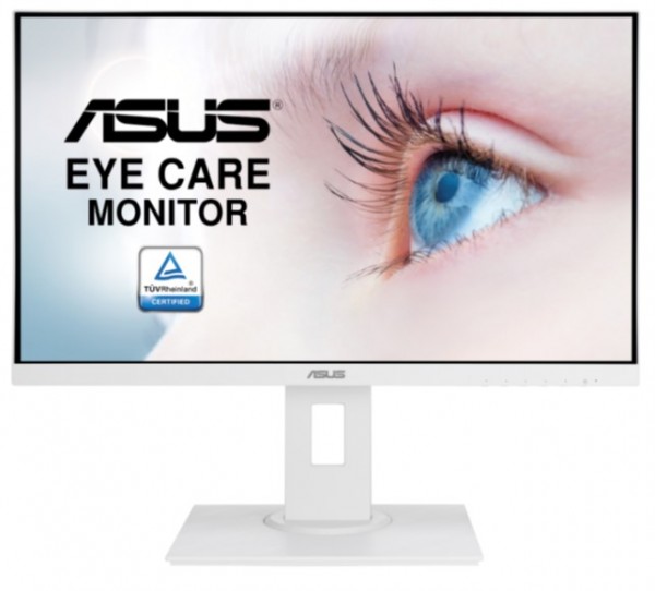Monitor 23,8", ASUS-VA24DQLB-W, höhenverstellbar, neigbar, schwenkbar, weiß-grau